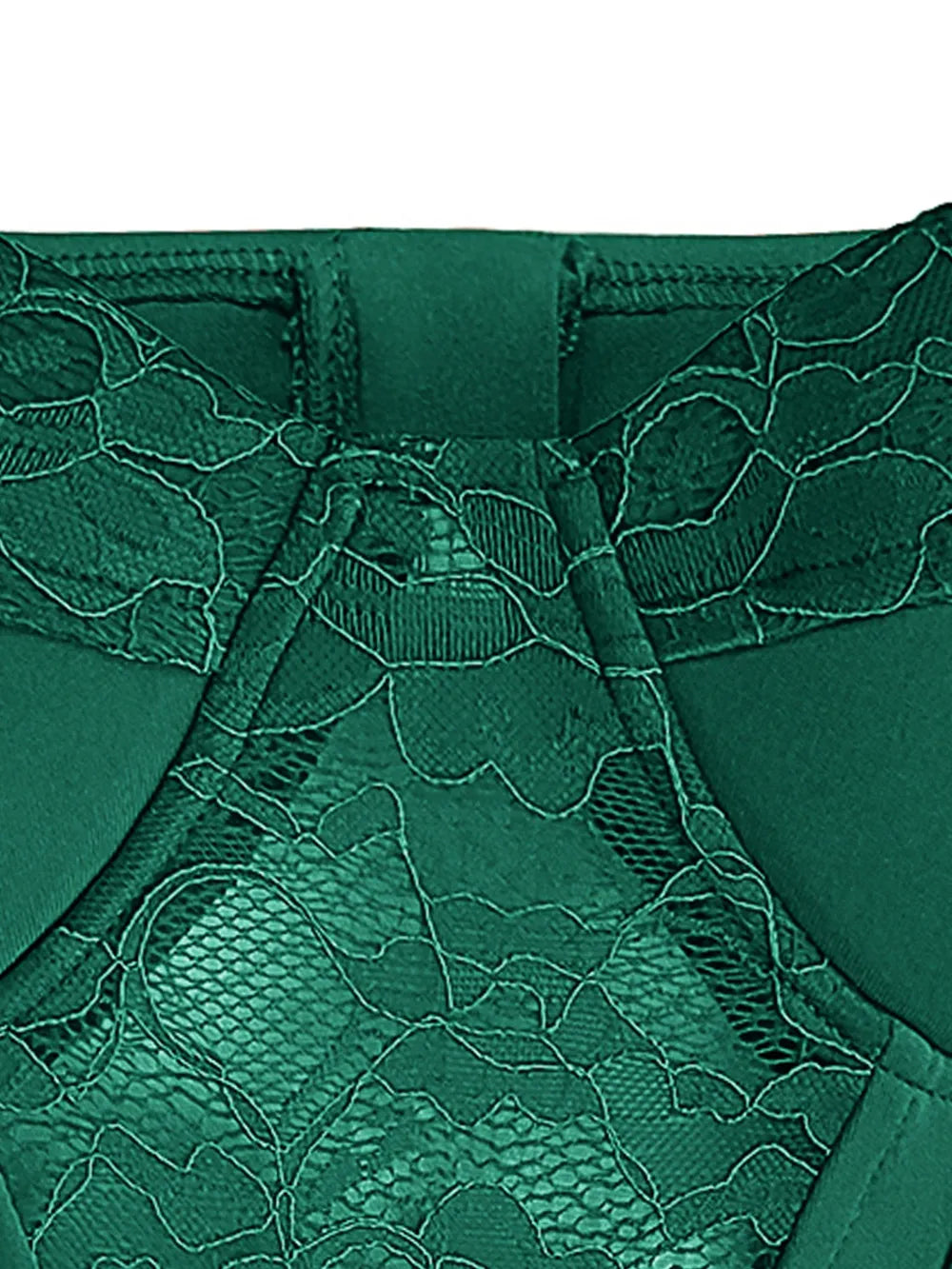 Lace Detail Sweetheart Neck Bustier