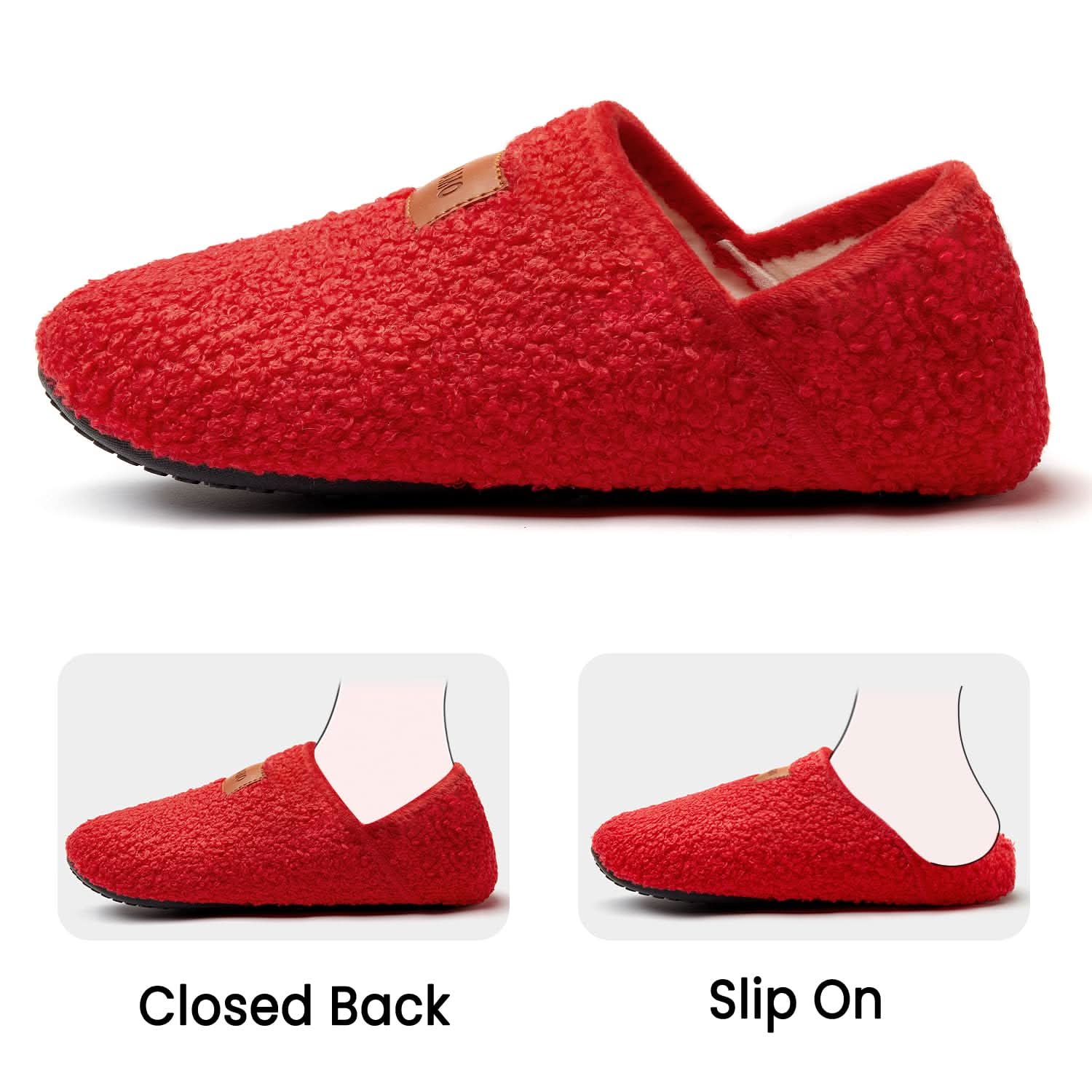 House Slippers for Women Men Indoor Barefoot Slippers Socks Furry Slip on House Shoes Cozy Comfy Slippers for Home Bedroom Travel Yoga - Love Salve 