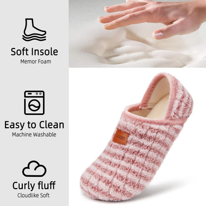 Tanamo House Slippers for Women Men Indoor Barefoot Slippers Socks Furry Slip on House Shoes Cozy Comfy Slippers for Home Bedroom Travel Yoga