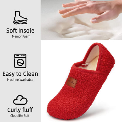 Tanamo House Slippers for Women Men Indoor Barefoot Slippers Socks Furry Slip on House Shoes Cozy Comfy Slippers for Home Bedroom Travel Yoga