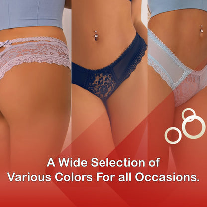 Love Salve Low Waist Lace and Mesh Thong Panties with Criss Cross Hollowed Out Back Lingerie for Women Blue (XS-S)