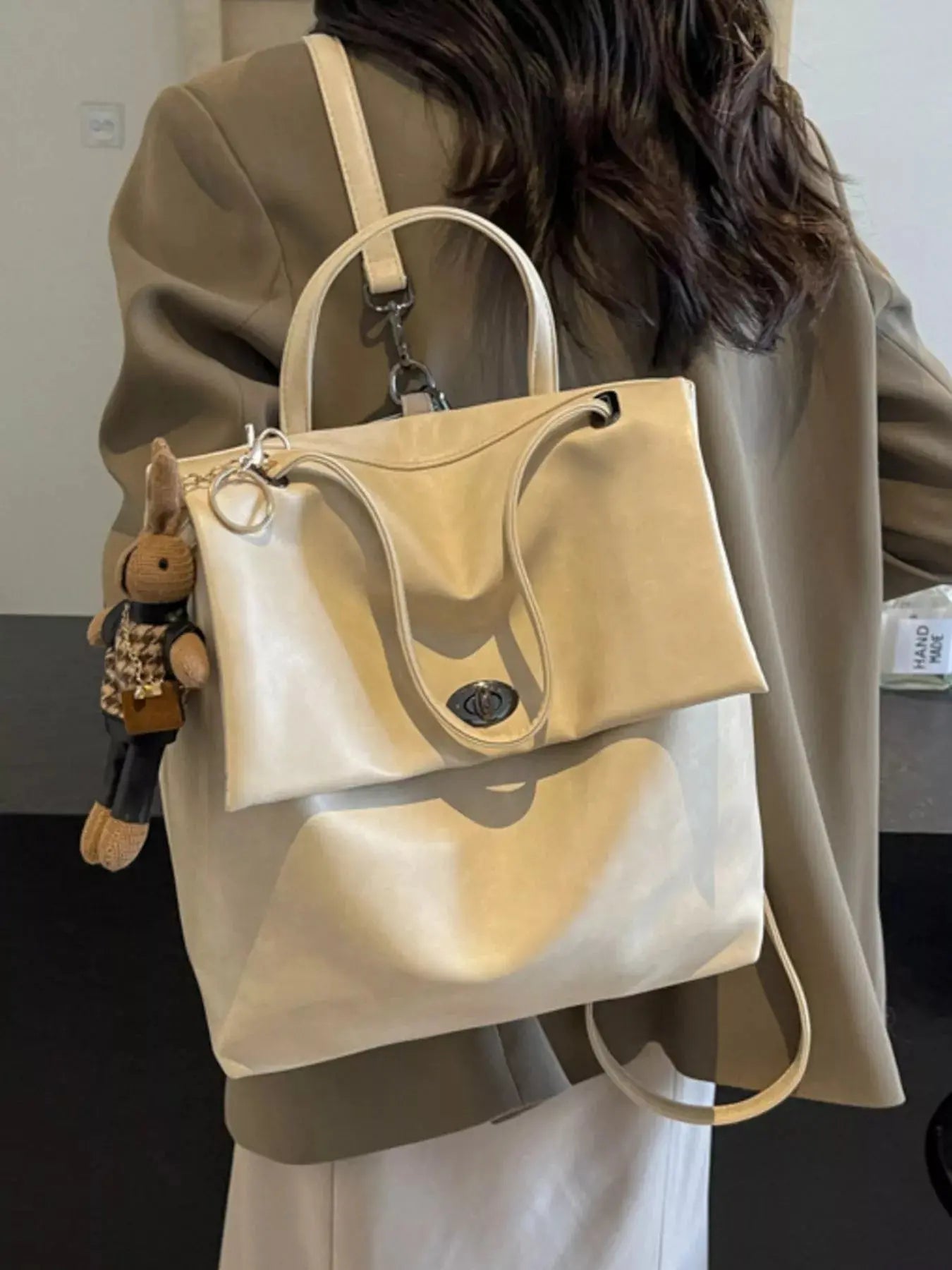 Leather Flap Backpack Bag Simply Love