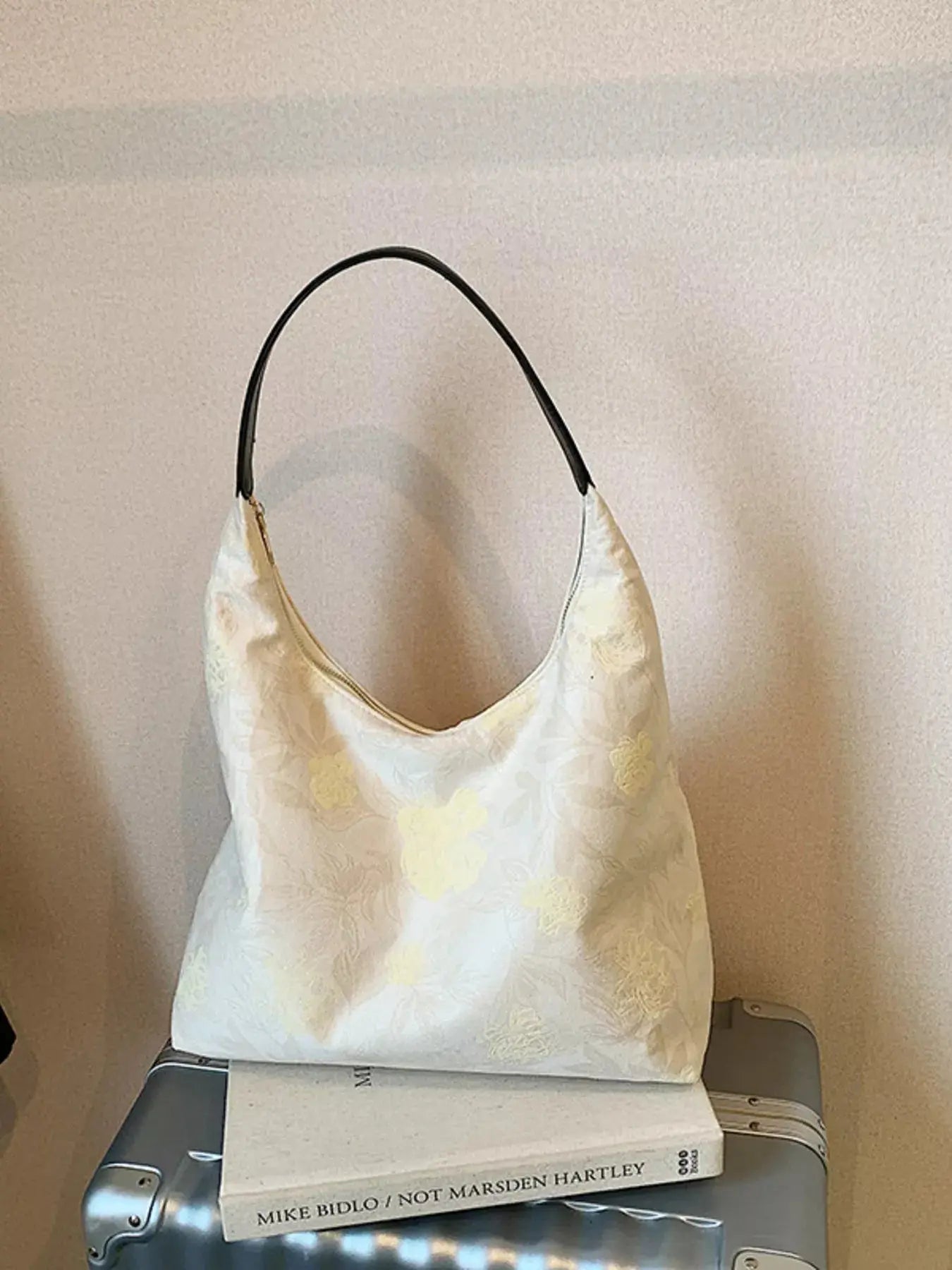 Floral Pattern Hobo Shoulder Bag Simply Love