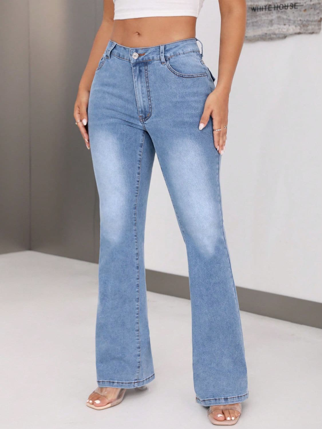 Bootcut Jeans with Pockets.