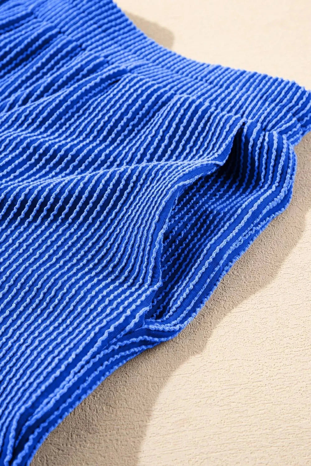 Corded Collared Half Zip Tank and Shorts Set Simply Love