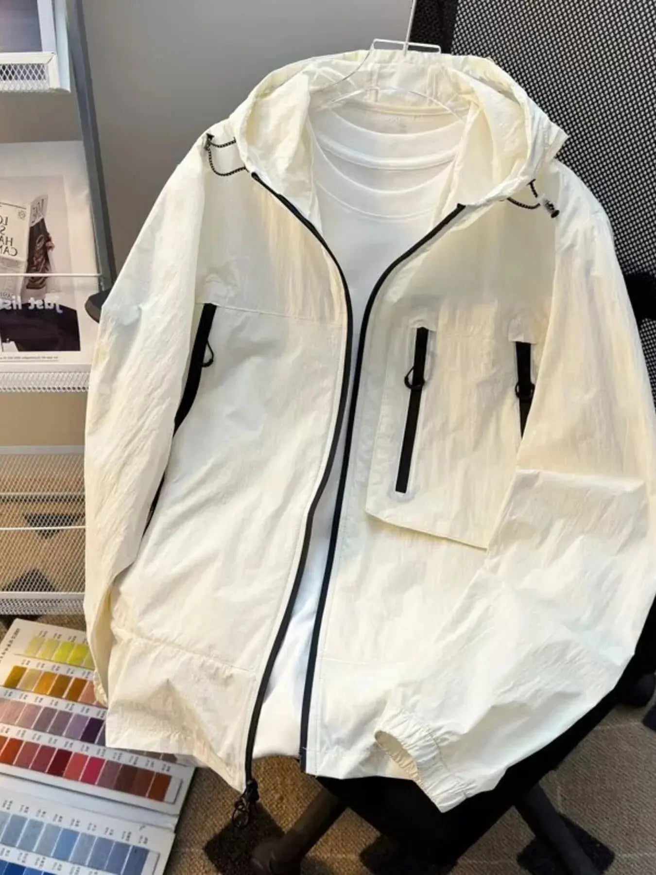 Men's Plus Size Lightweight Hooded Windbreaker Jacket Simply Love