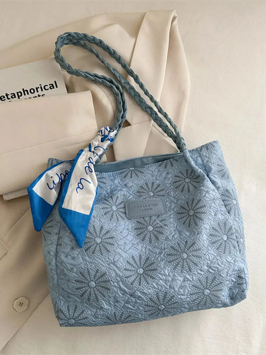 Braided Handle Tote Bag Simply Love