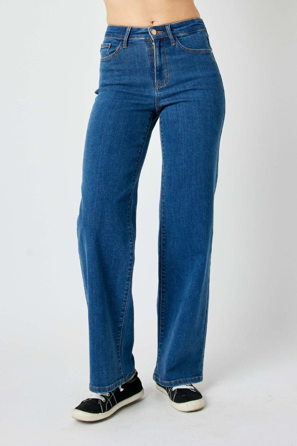 Judy Blue Full Size High Rise Straight Jeans.