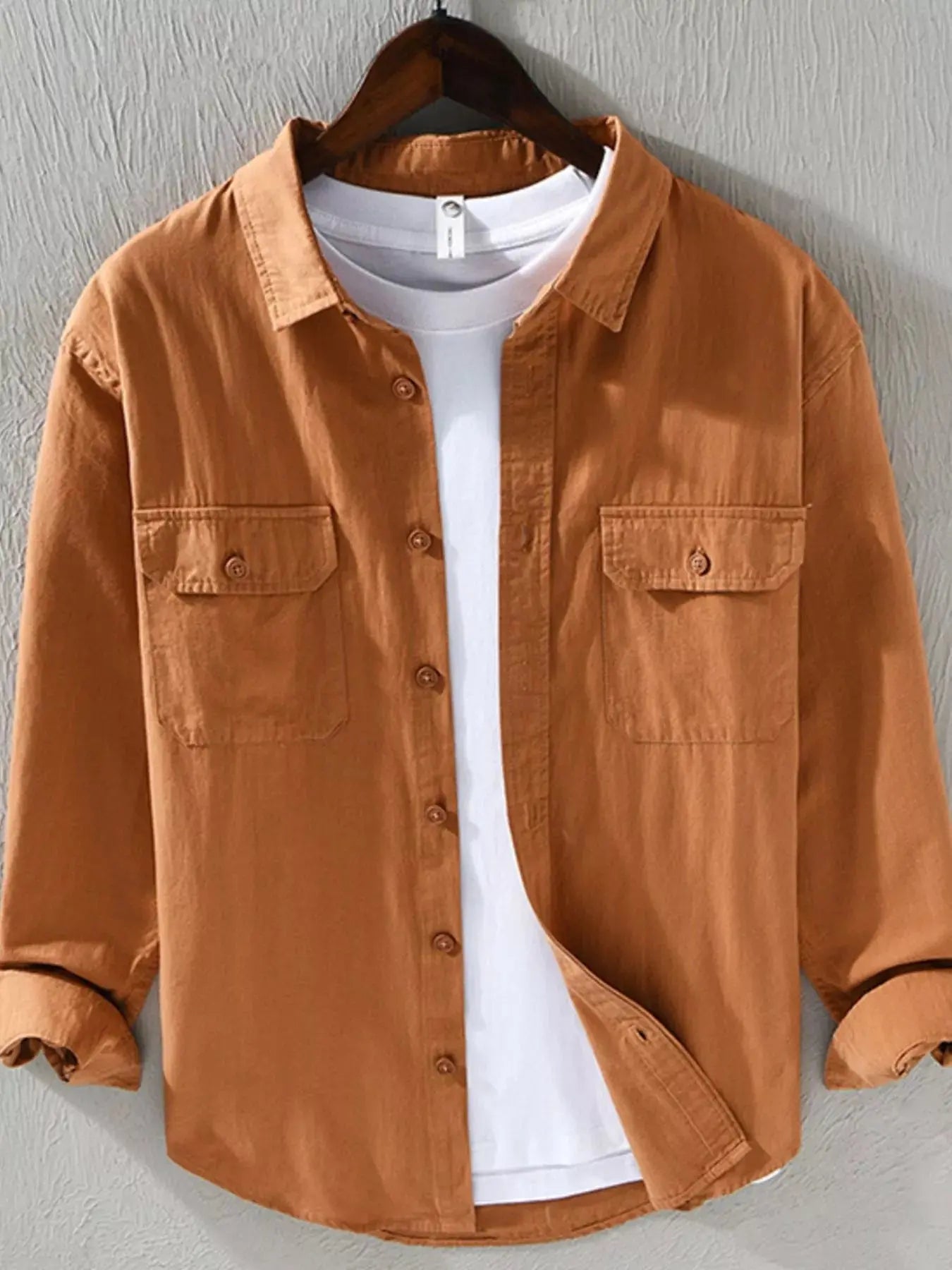 Men's Plus Size Casual Button Up Shirt Simply Love
