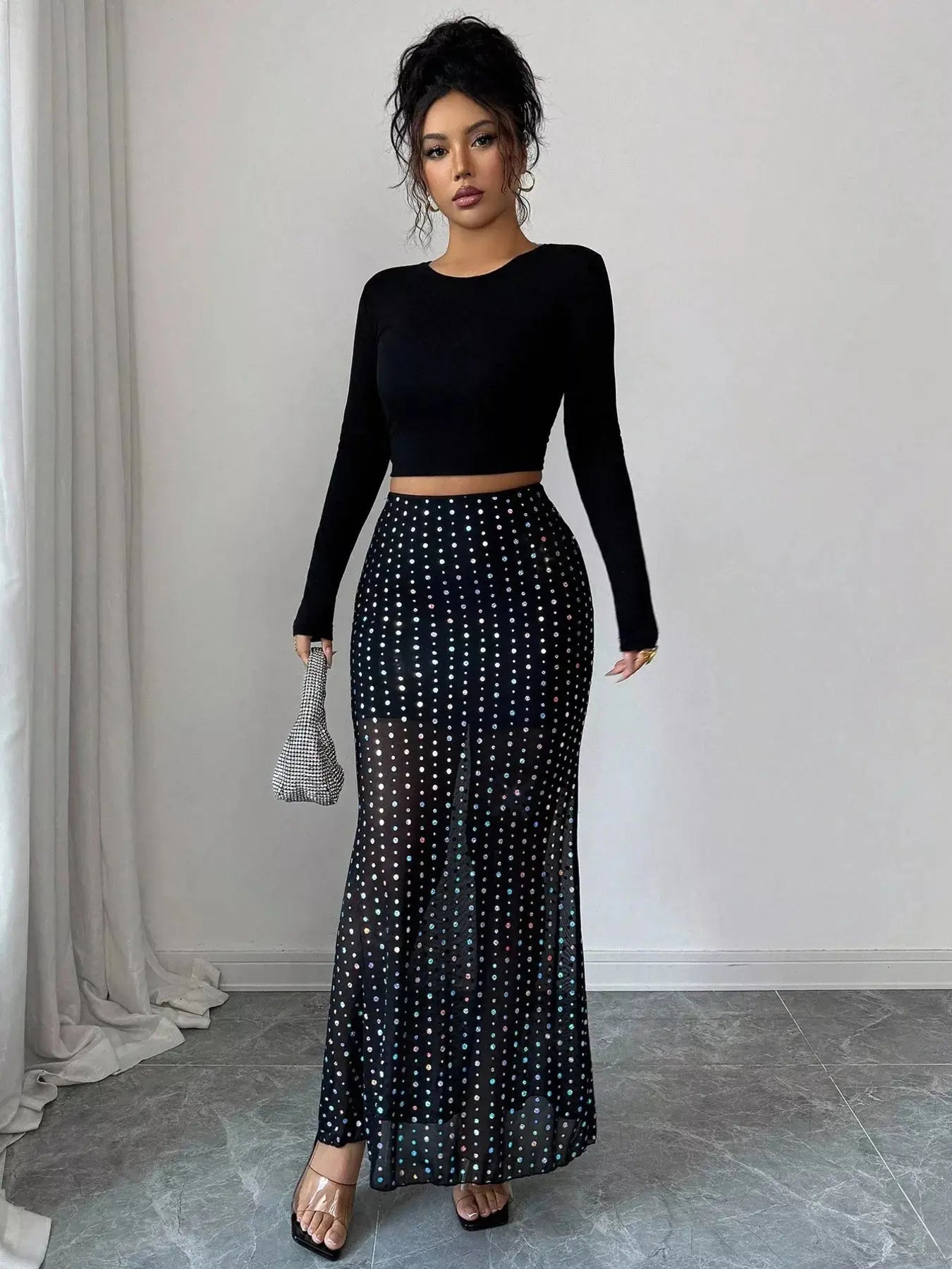 Polka Dot Maxi Skirt Simply Love