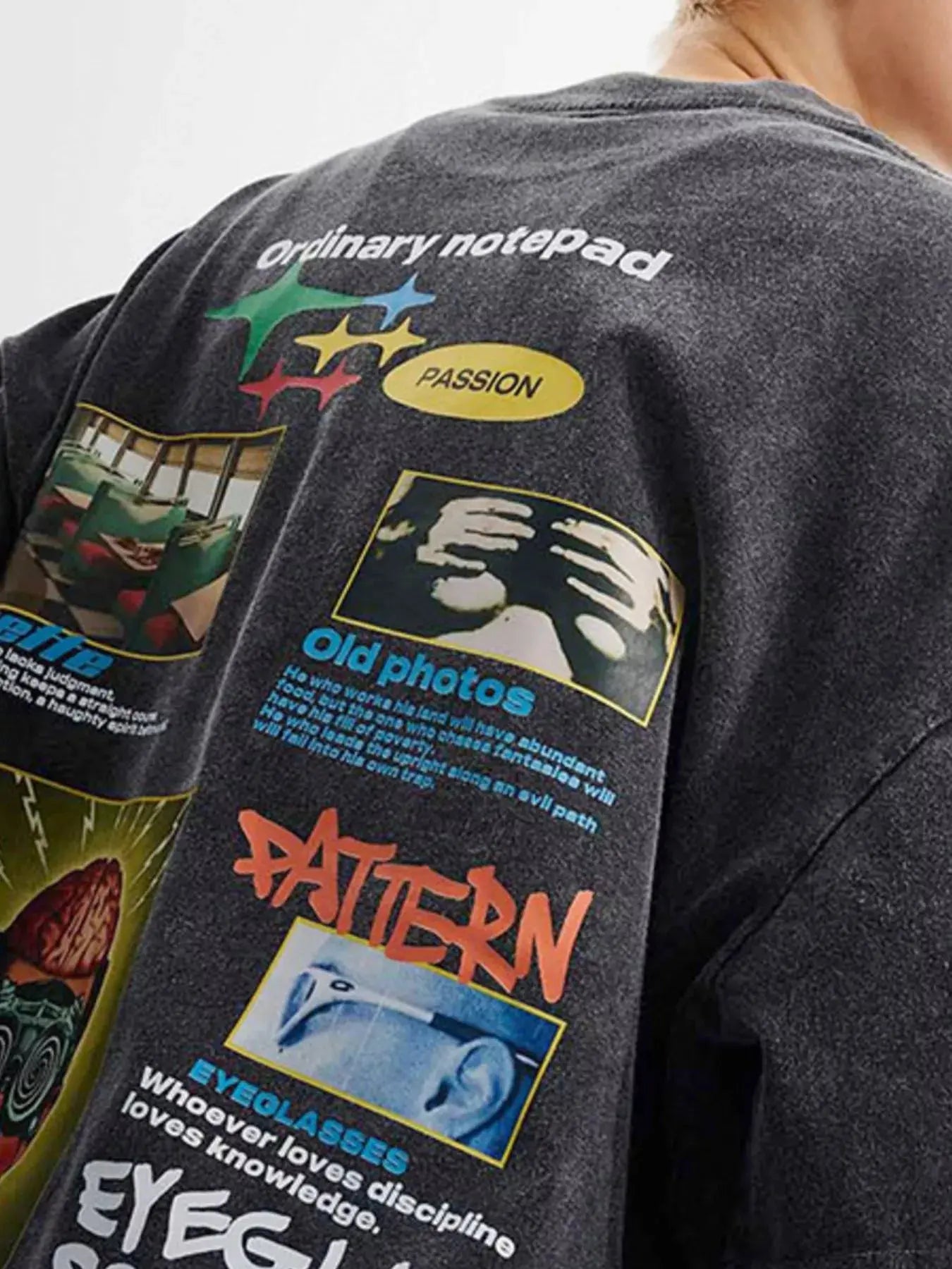 Men's Vintage Graphic Oversized Washed T-Shirt Simply Love