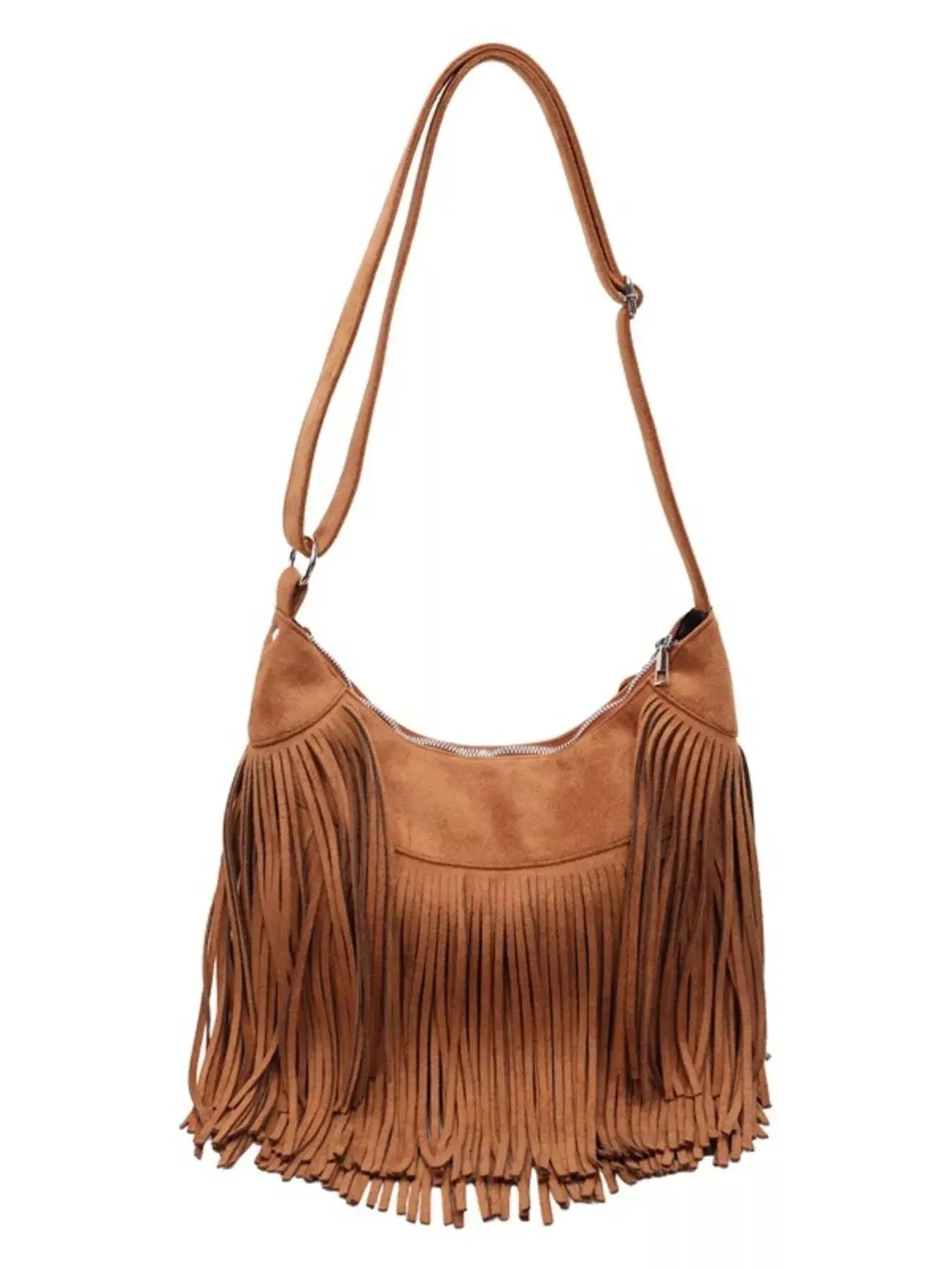 Fringe Suede Crossbody Bag Simply Love