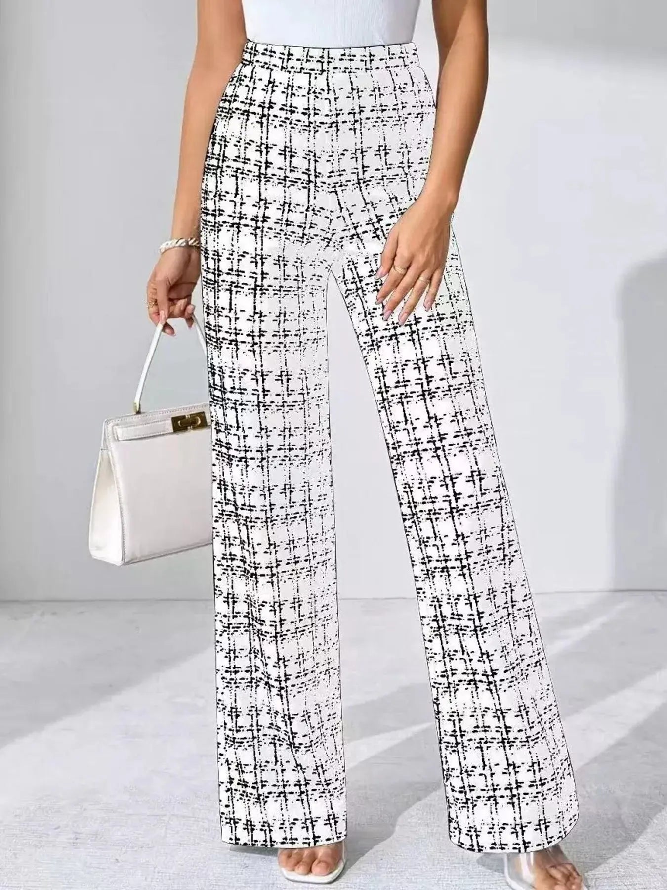 Plaid Wide Leg Pants Simply Love