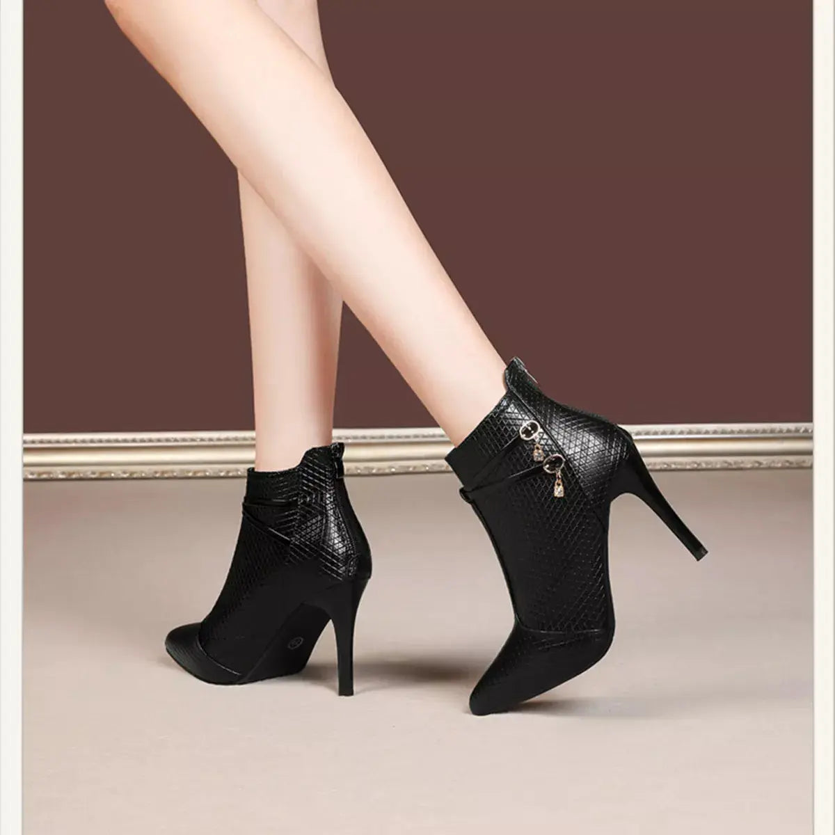 Pointed-Toe Stiletto Ankle Boots Simply Love