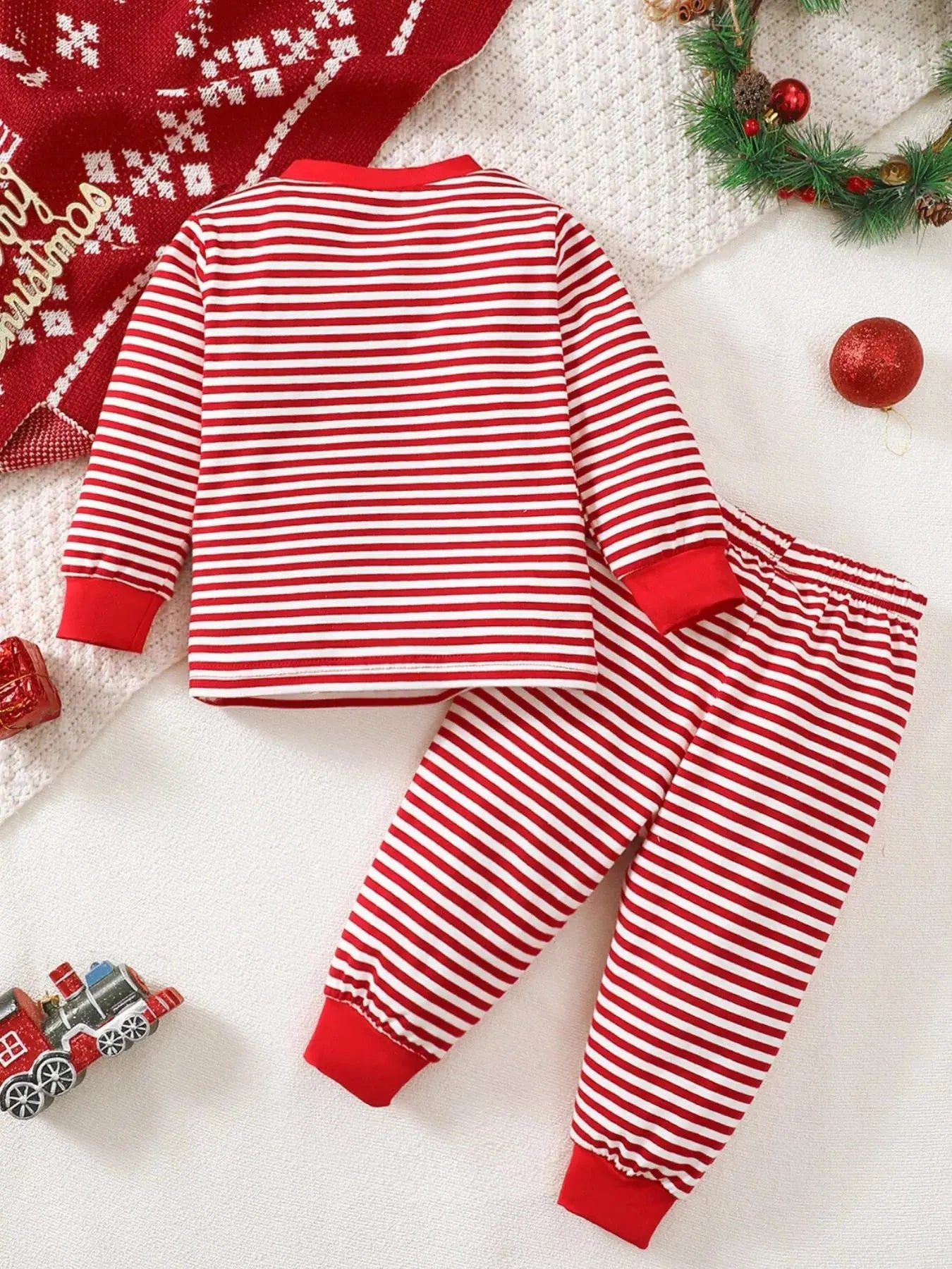 Children's Christmas Santa Striped Pajama Set Simply Love