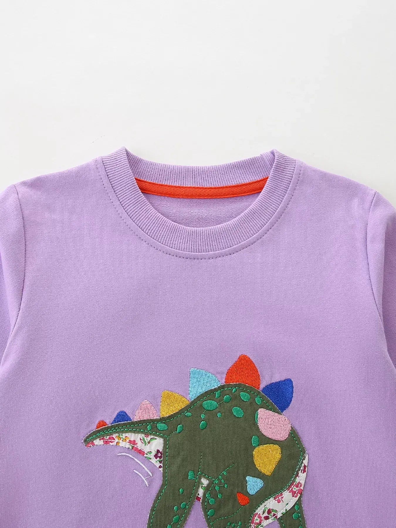 Children's Dinosaur Graphic Round Neck Sweatshirt Simply Love