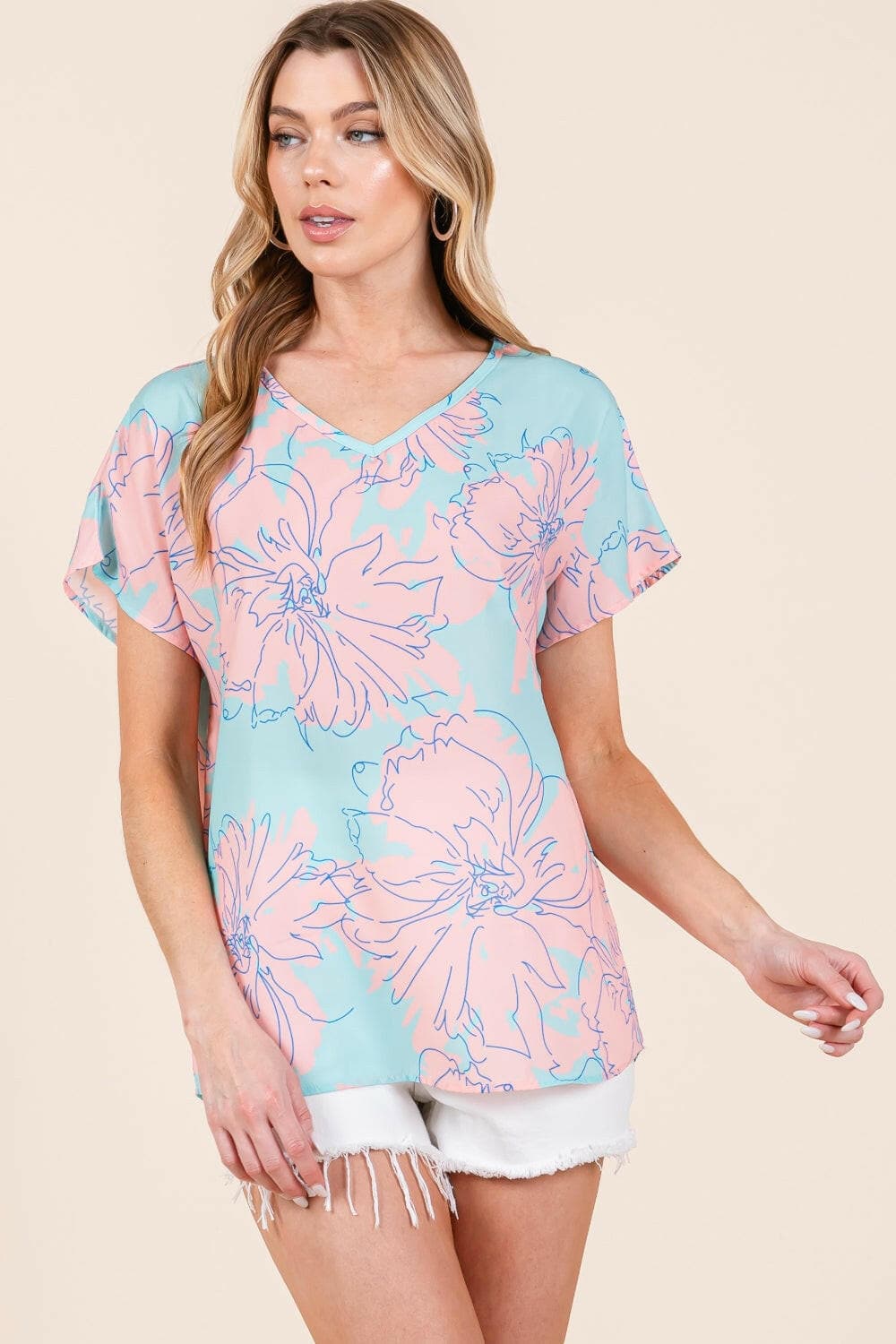 Floral Whimsy Short Sleeve Tee.