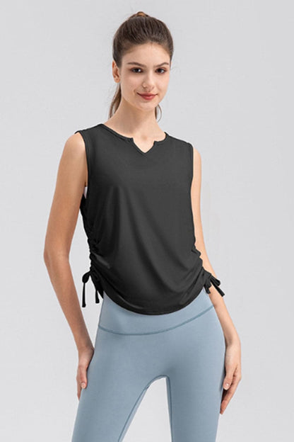 Notched Wide Strap Active Tank.