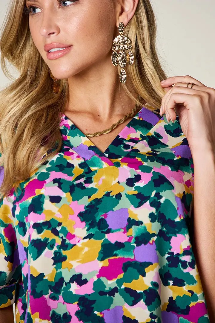 Double Take: V-Neck Blouse - Love Salve