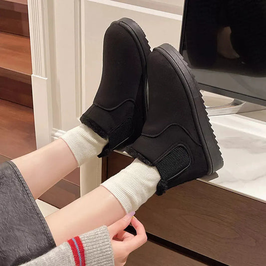 Round Toe Platform Boots Simply Love