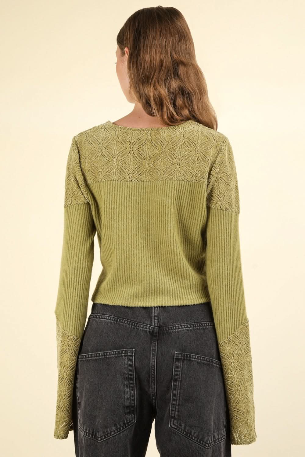 Very J lace detail crop top - Love Salve 