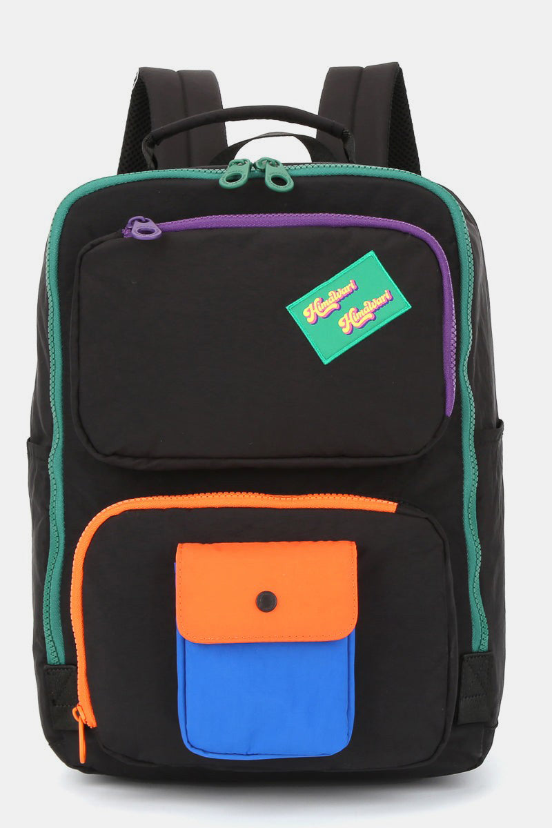 Himawari Contrast Nylon Backpack Bag with Handles Coco’s Tee Boutique