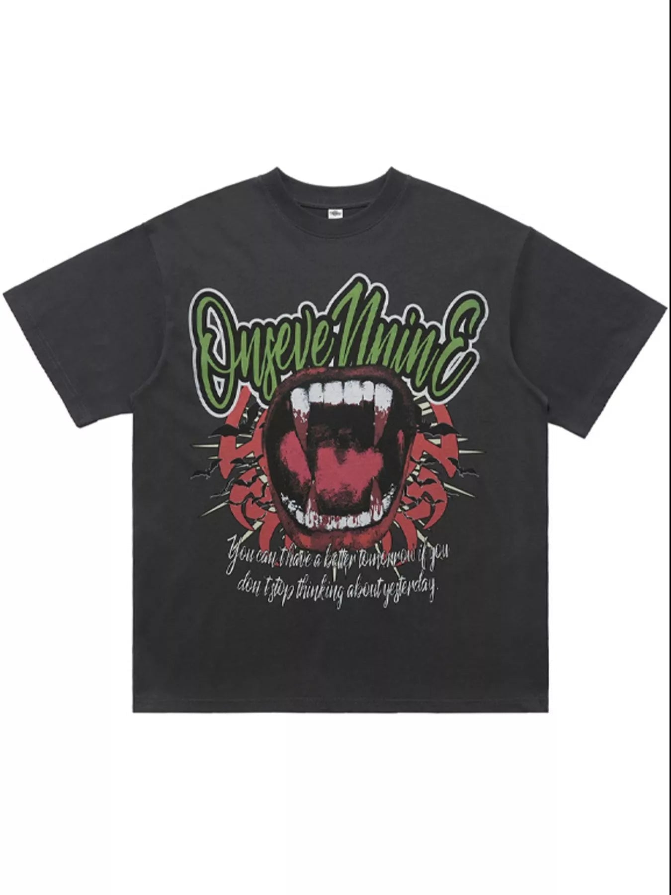 Men's Graphic Round Neck Oversized T-Shirt Simply Love