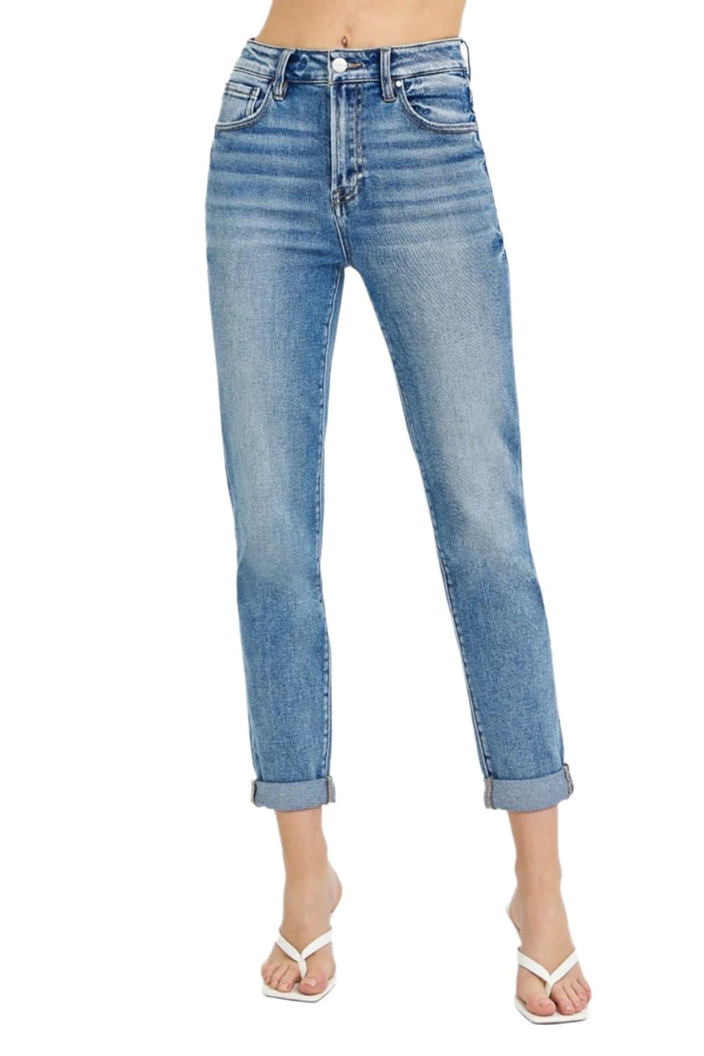 Risen Full Size High Rise Cropped Roll Up JeansElevate Your Style
 
Introducing the Risen Full Size High Rise Cropped Roll Up Jeans, the ultimate blend of comfort and fashion! These jeans are designed to make youLove Salve Risen Full Size High Rise Cropped RollJeans