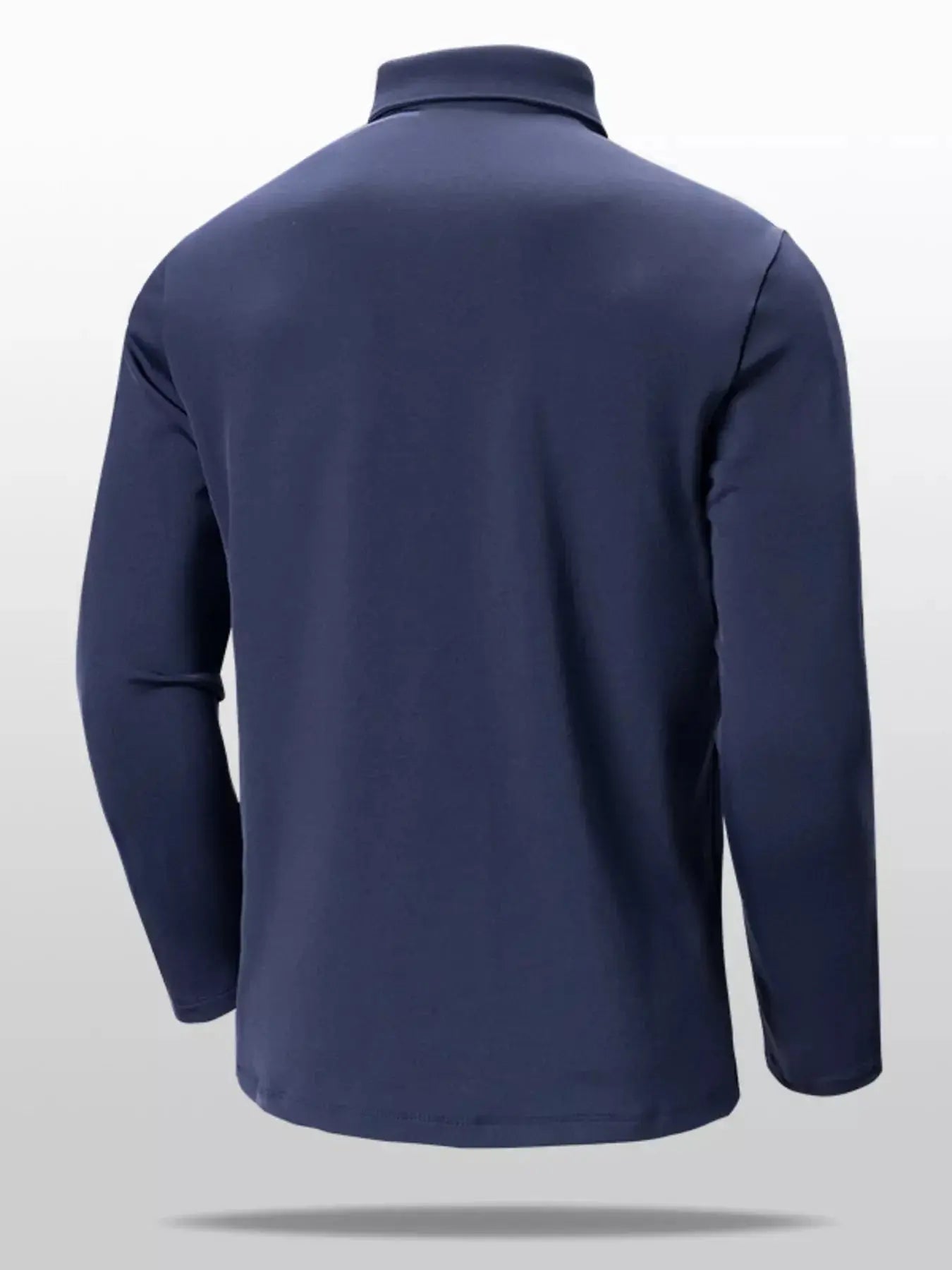 Men's Plus Size Long Sleeve Slim Fit Polo Shirt Simply Love