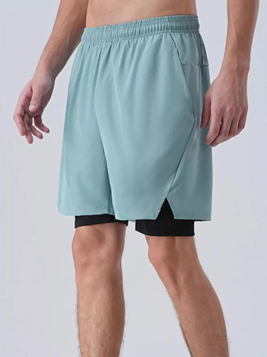 Men's Plus Size Elastic Waist Active Shorts Simply Love