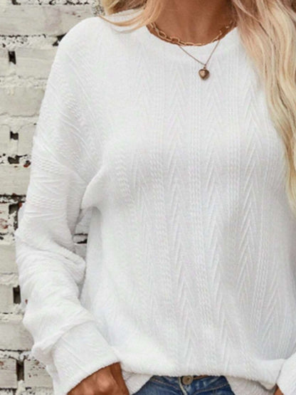 Chic Long Sleeve Tee - 100% Polyester