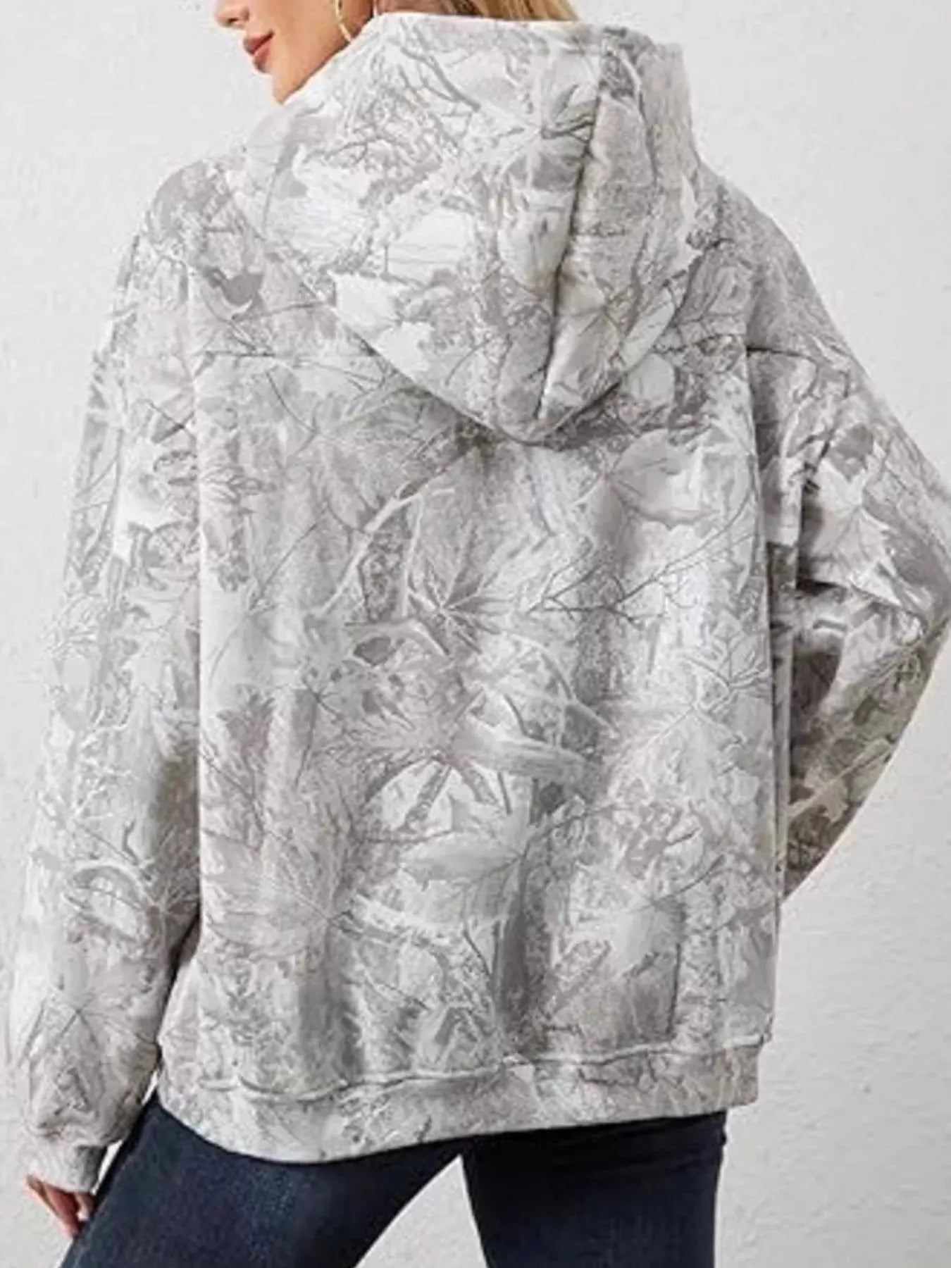 Full Size Kangaroo Pocket Long Sleeve Hoodie Plus Size Simply Love