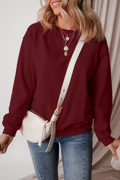 Round Neck Long Sleeve SweatshirtFeatures: Basic style
Sheer: Opaque
Stretch: Slightly stretchy
Material composition: 50% polyester, 50% cotton
Care instructions: Machine wash cold. Tumble dry low.
Love Salve Round Neck Long Sleeve SweatshirtSweatshirts & Hoodies