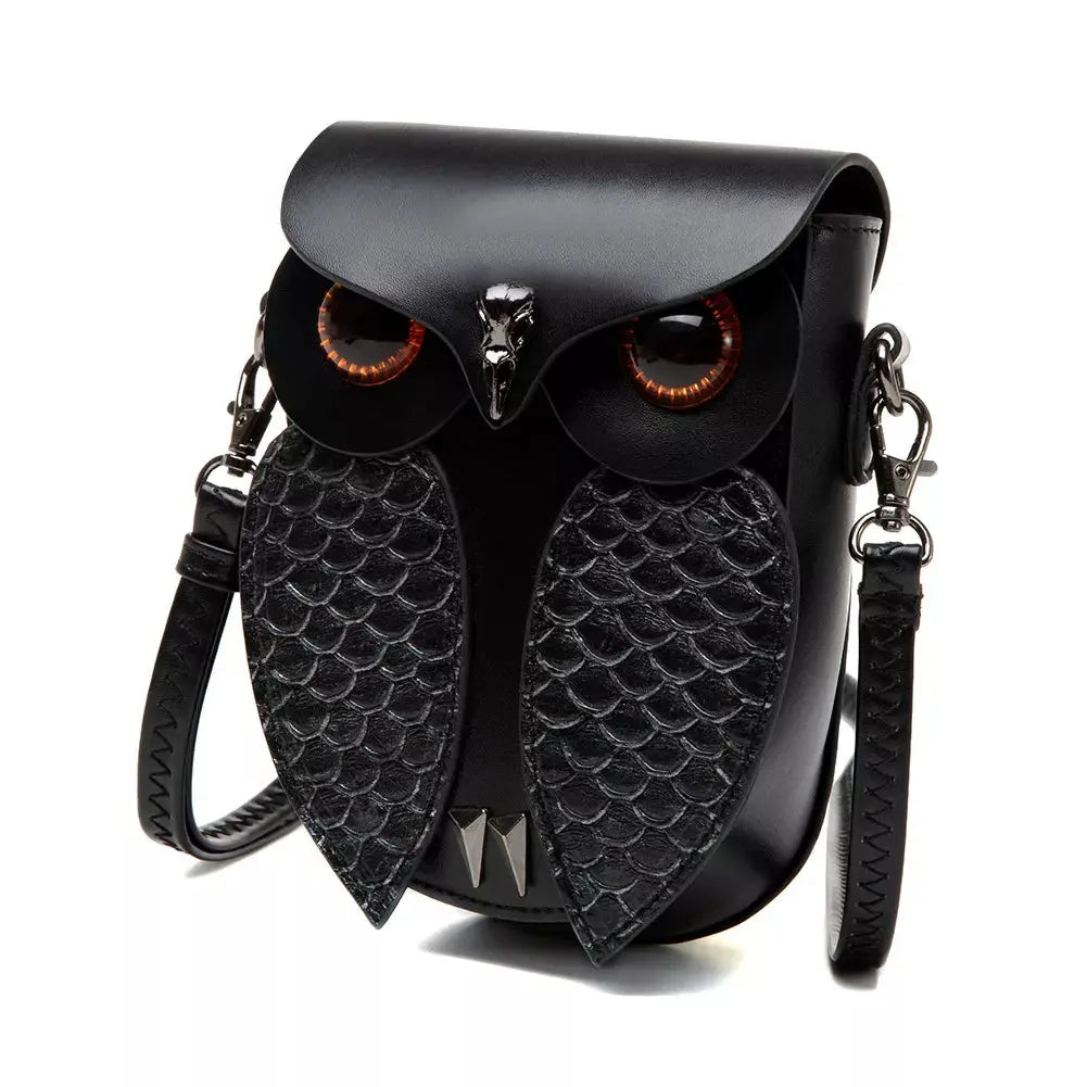 Owl Design Leather Crossbody Bag Simply Love
