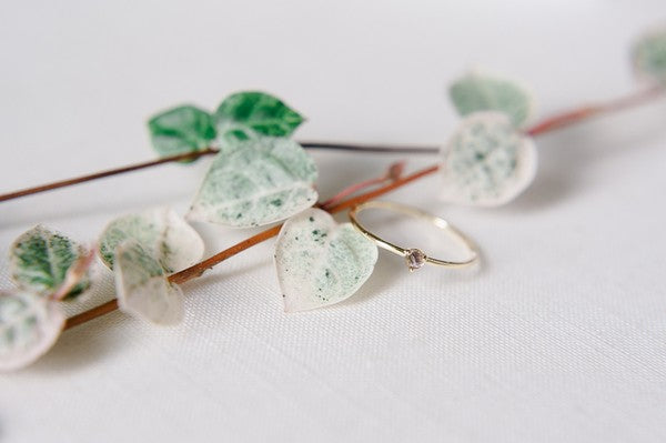 Amethyst Crystal Point Solitaire Ring Coco’s Tee Boutique