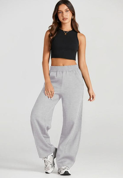 Cozy Pocketed Elastic-Waist Lounge Pants