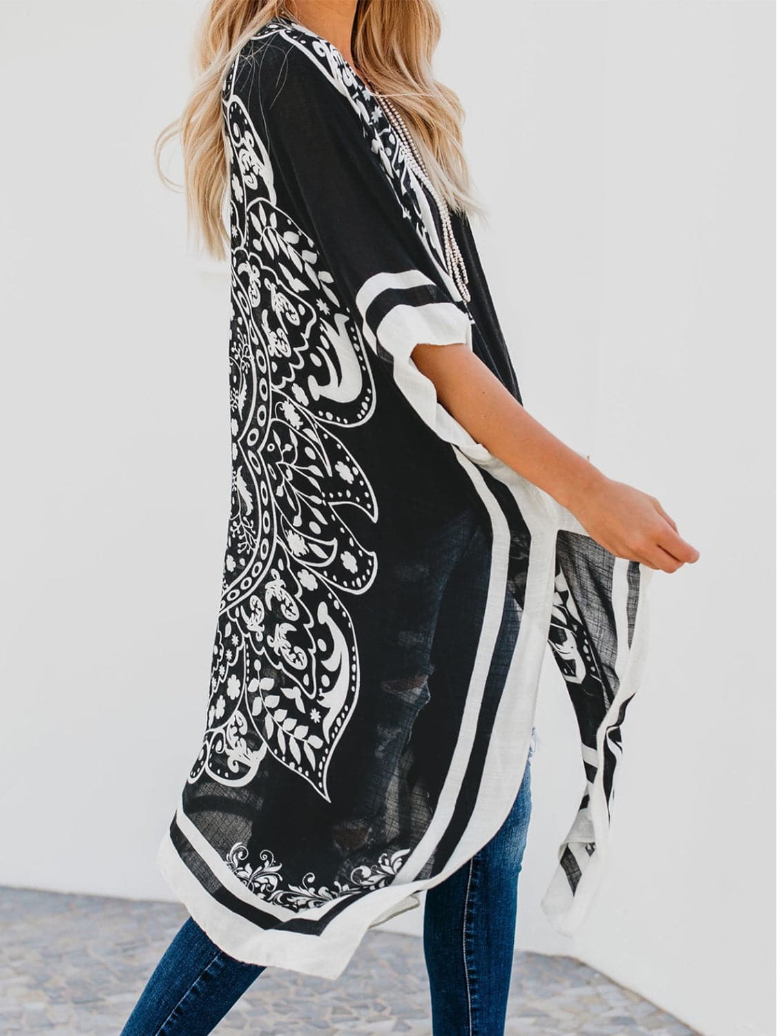 Printed Open Front Cover-Up.