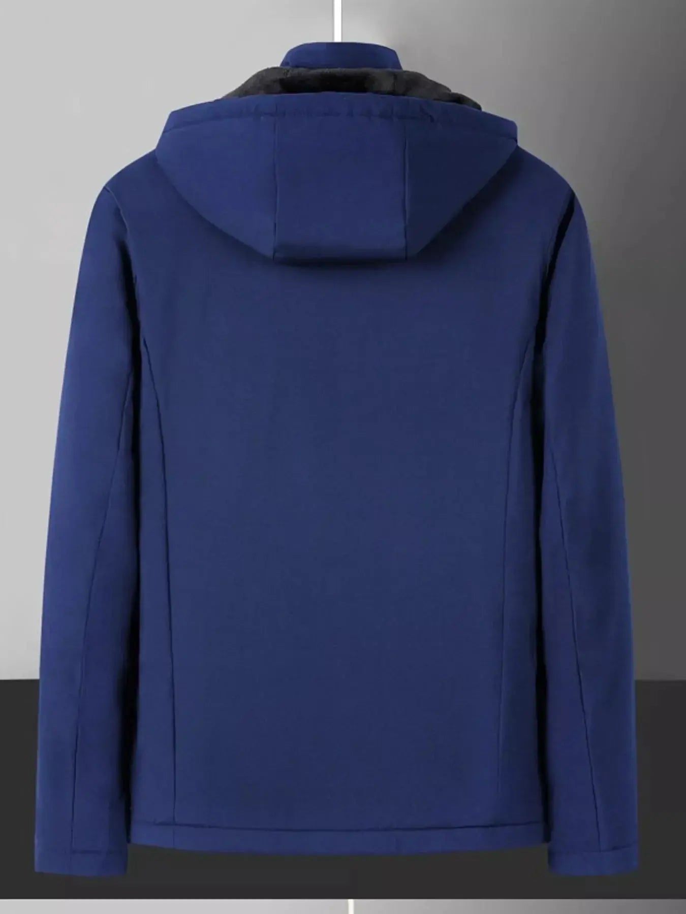 Men's Plus Size Warm Fleece Lined Hooded Winter Coat Simply Love
