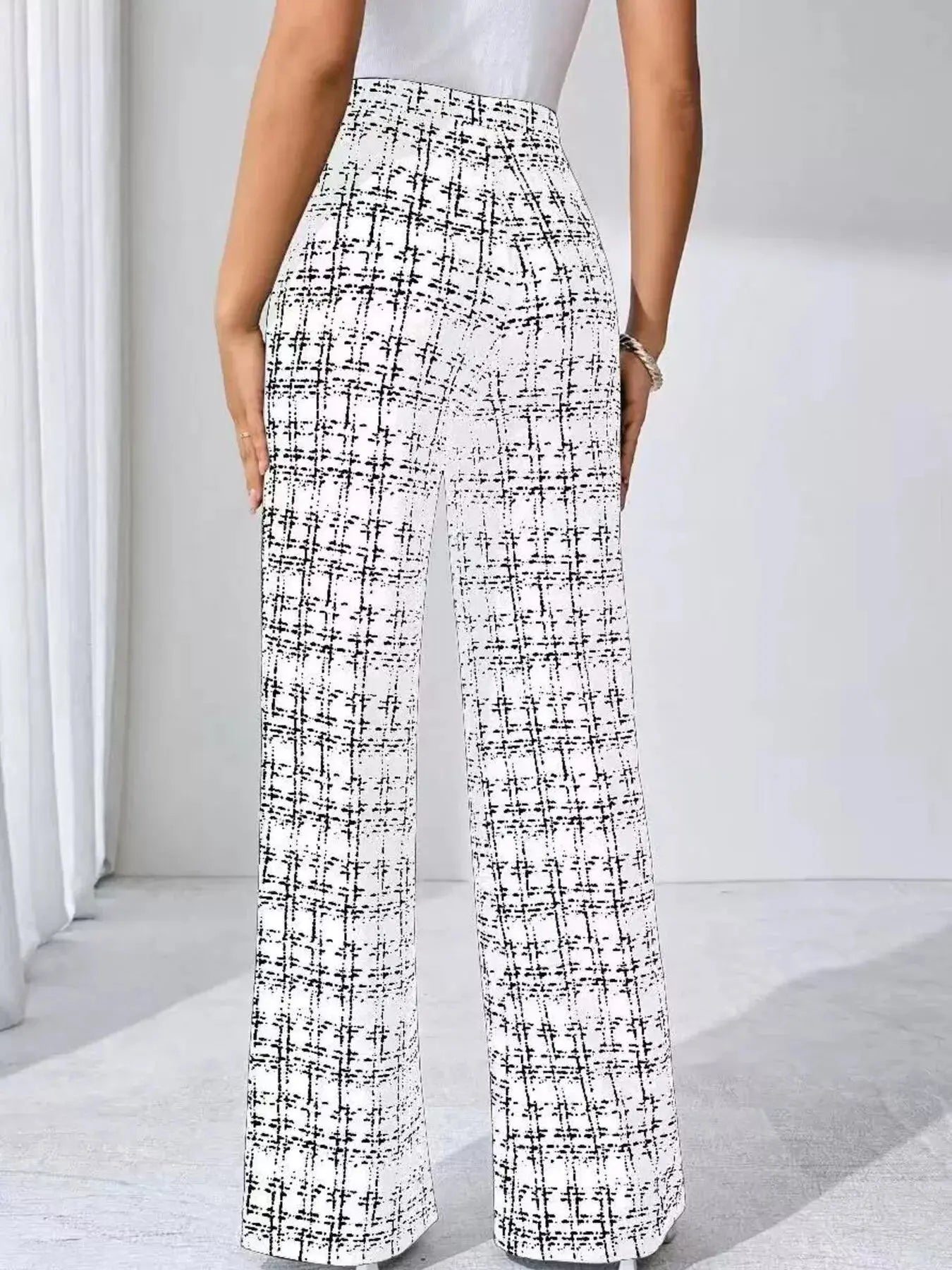 Plaid Wide Leg Pants Simply Love