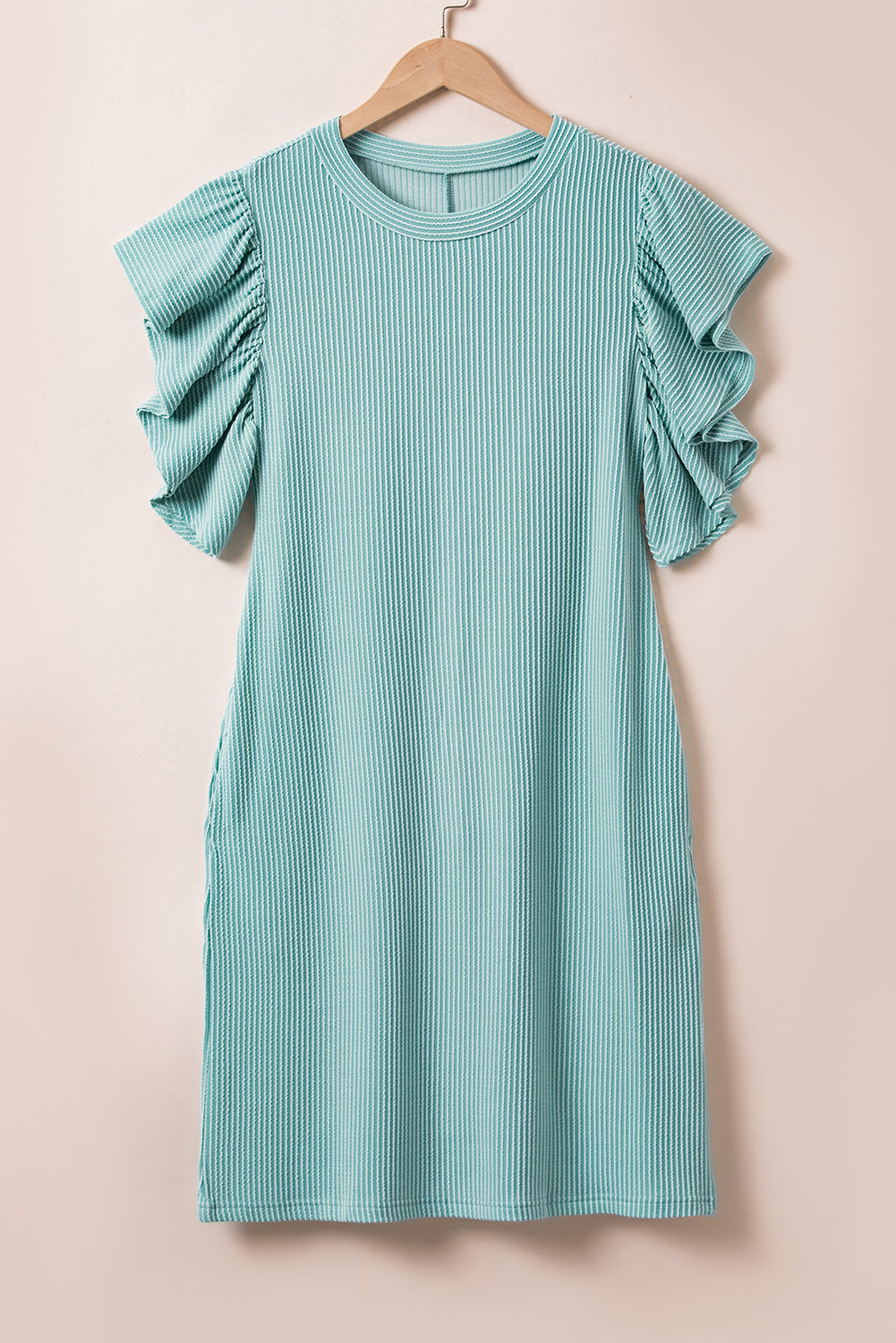 Jocelyn Ruffled Flutter Sleeve Dress for Women - Love Salve 
