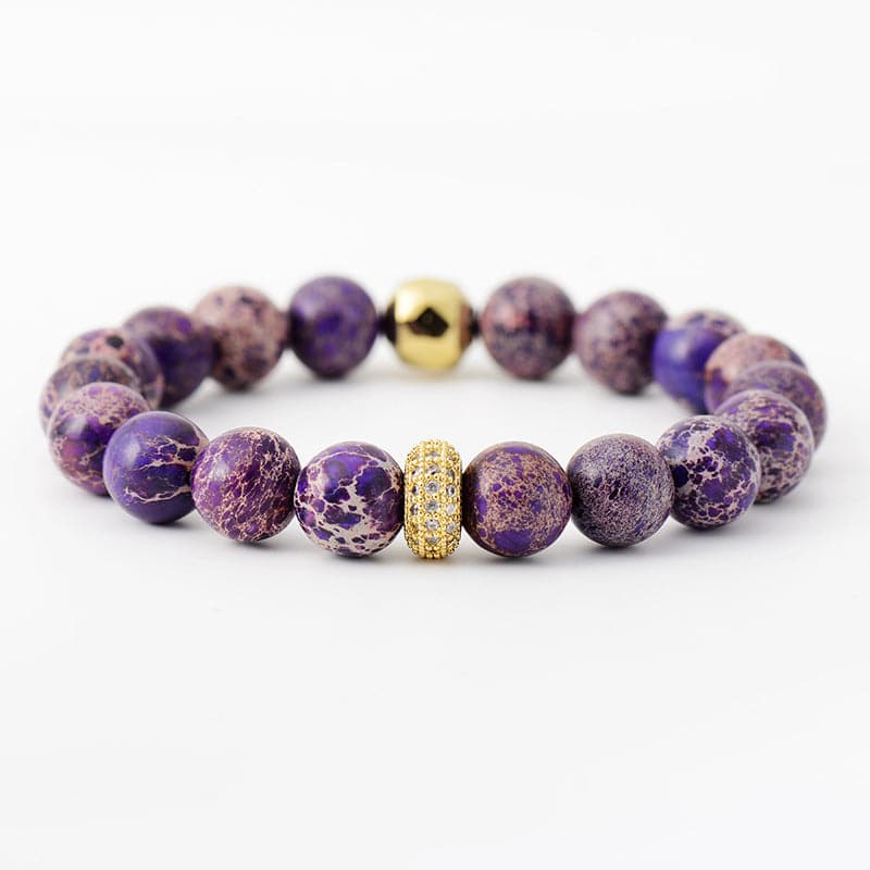 Natural Stone Beaded Bracelet.