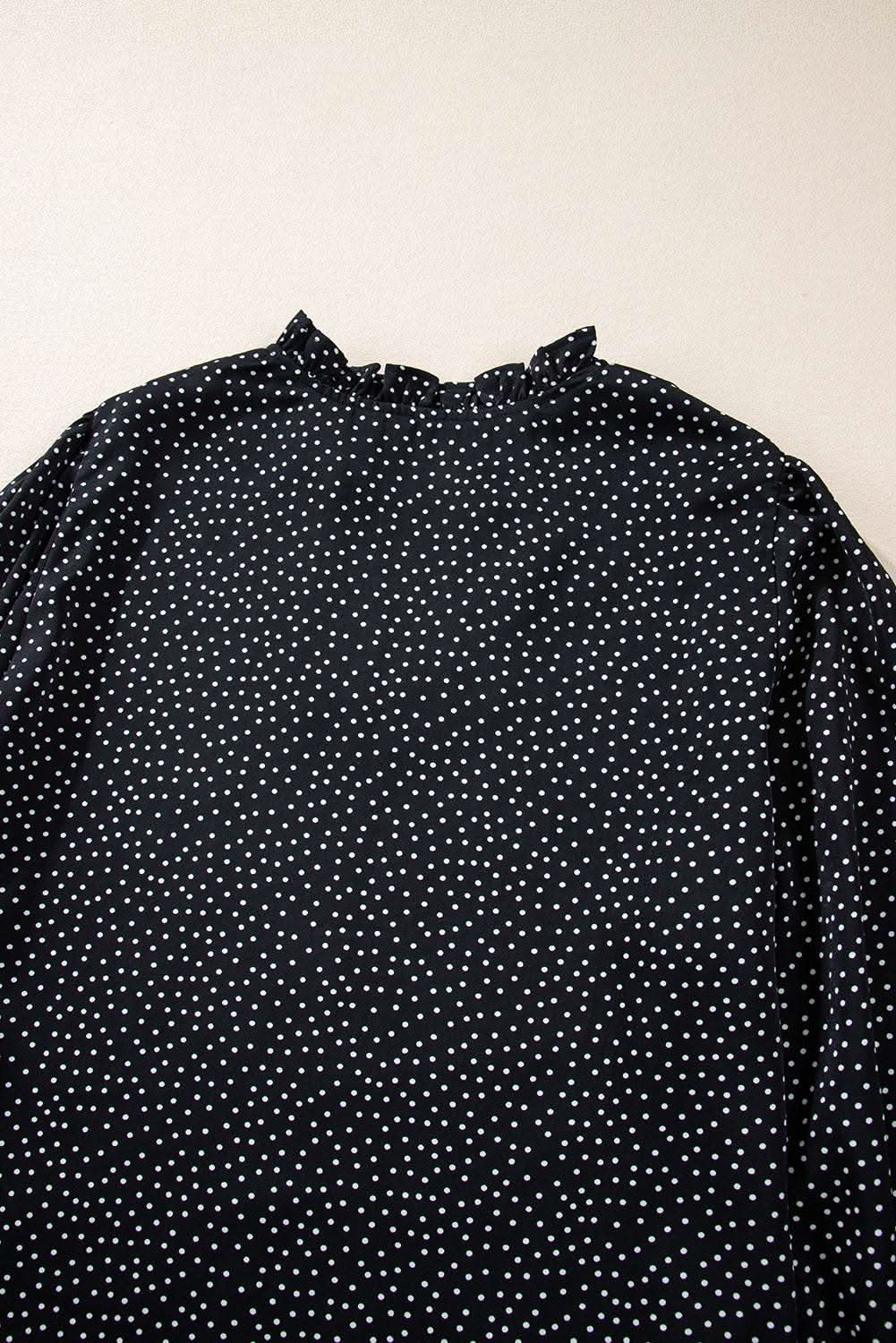 Black leopard print blouse - plus size - Love Salve 