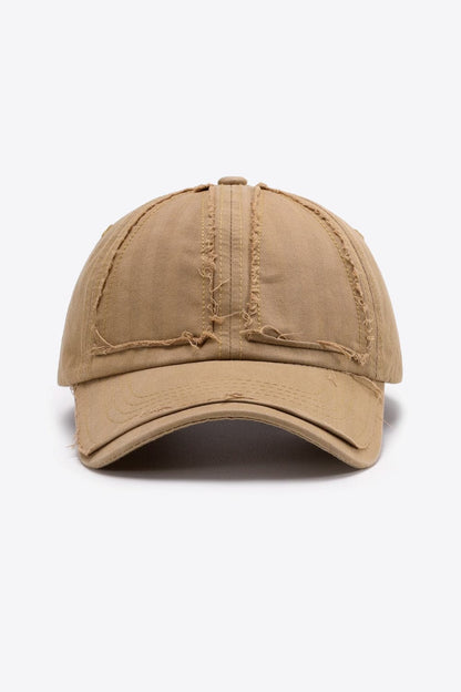 Distressed Adjustable Baseball Cap.