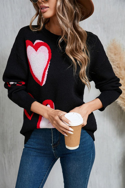 Heartfelt angel wings long sleeve sweater