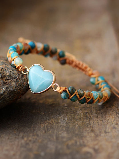 Heart Shape Beaded Bracelet.