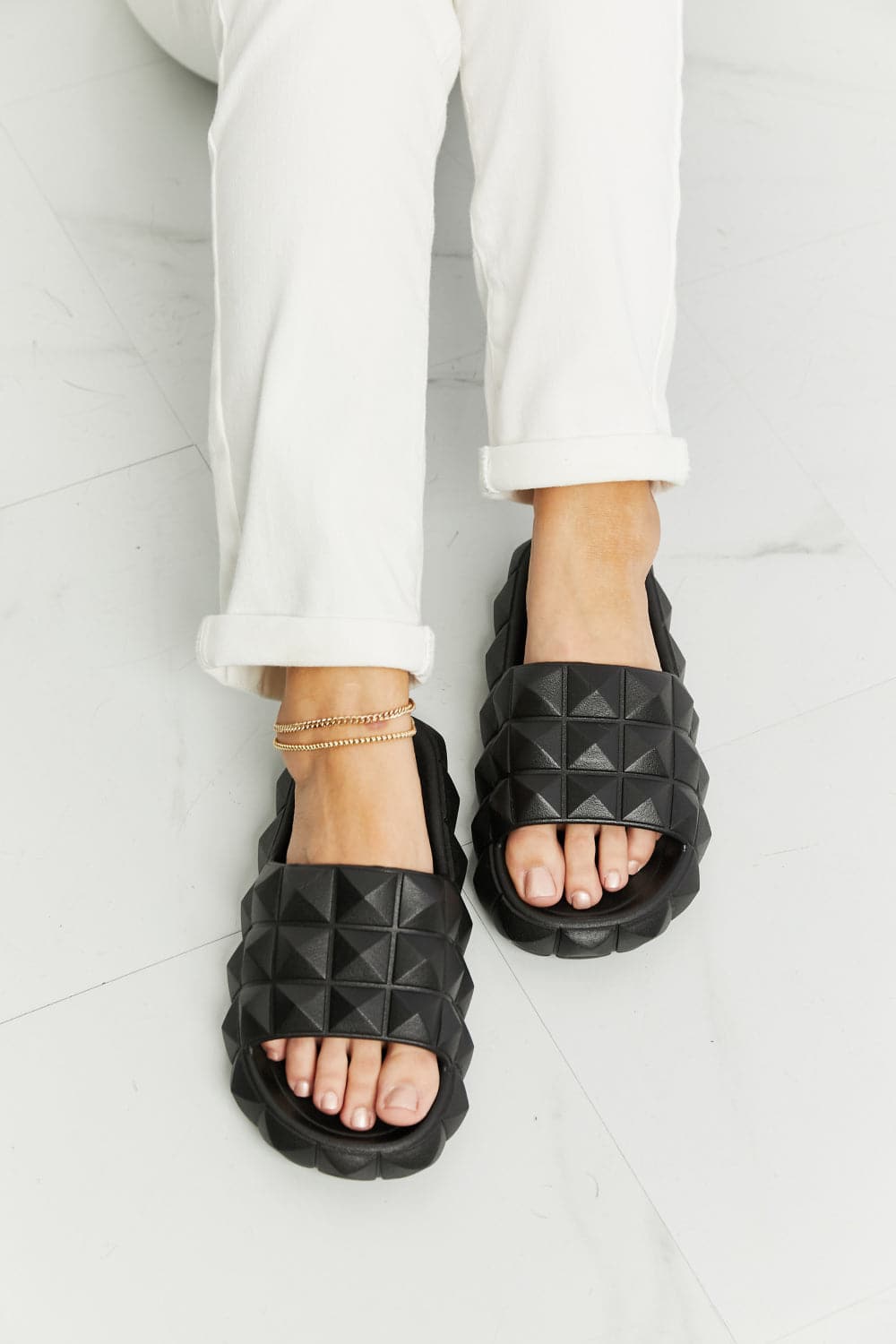 Legend Let's Chill 3D Stud Slide Sandal.