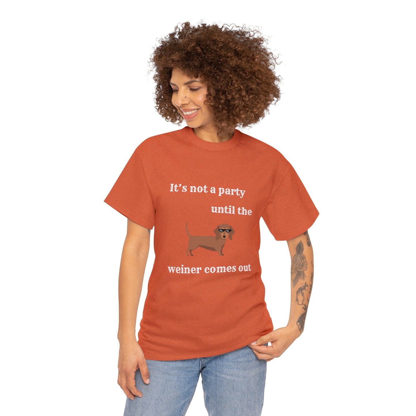 Dachshund Weiner Party Short Sleeve Tee