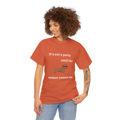 Dachshund Weiner Party Short Sleeve Tee