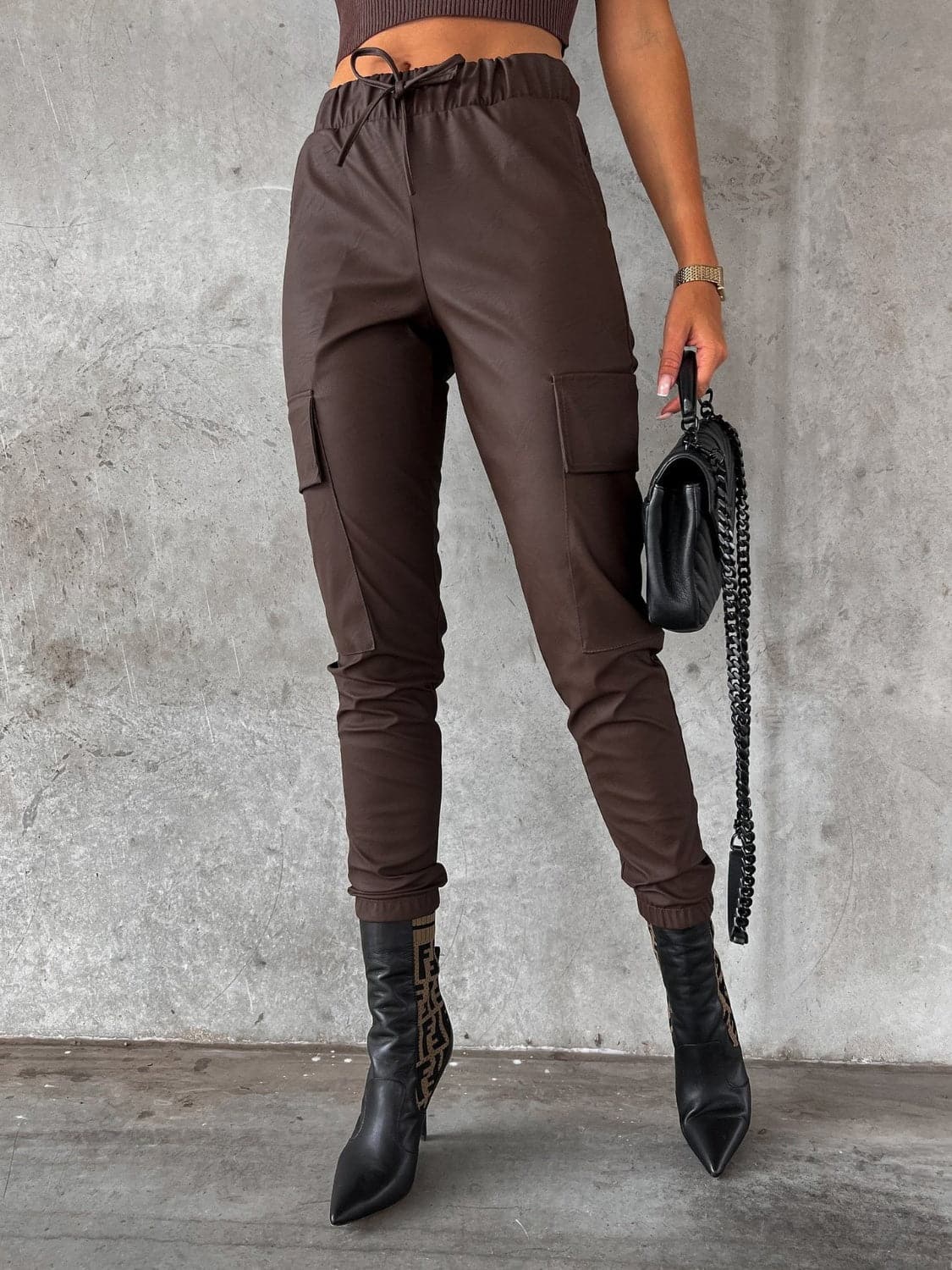 Drawstring Pants with Pockets.