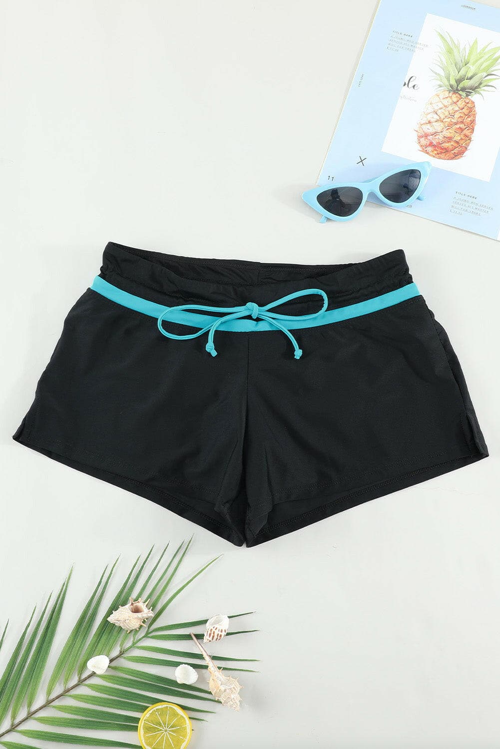 Full Size Drawstring Swim Shorts.